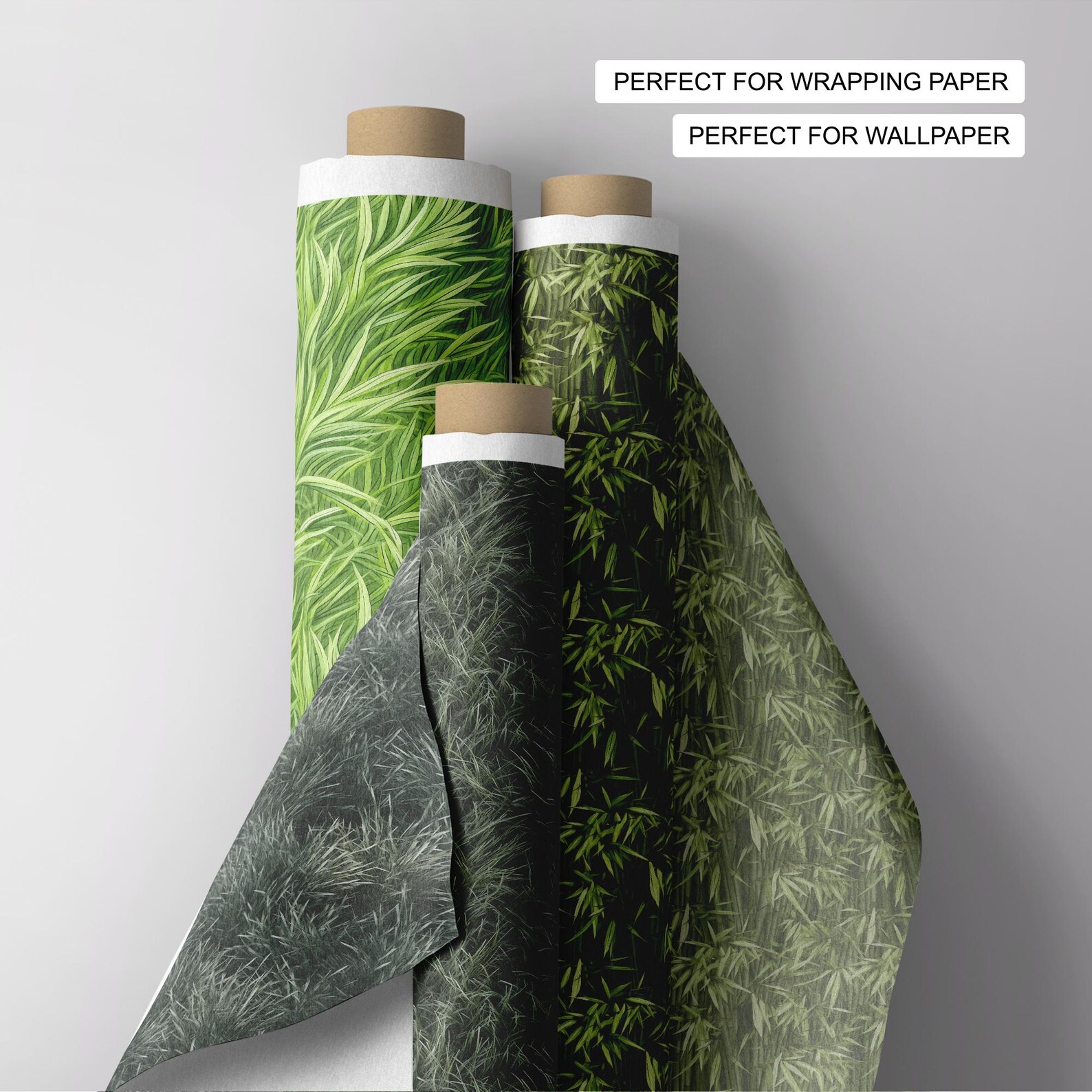 109 Grass Seamless Pattern | Digital Seamless Pattern Wild Meadow | 3d ...