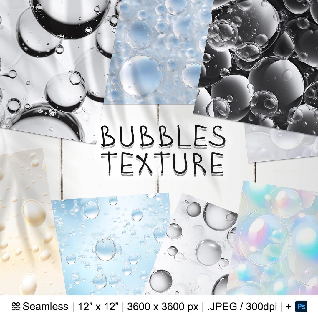 162 Bubbles Seamless Pattern | Digital Seamless Pattern Soap Bubbles ...