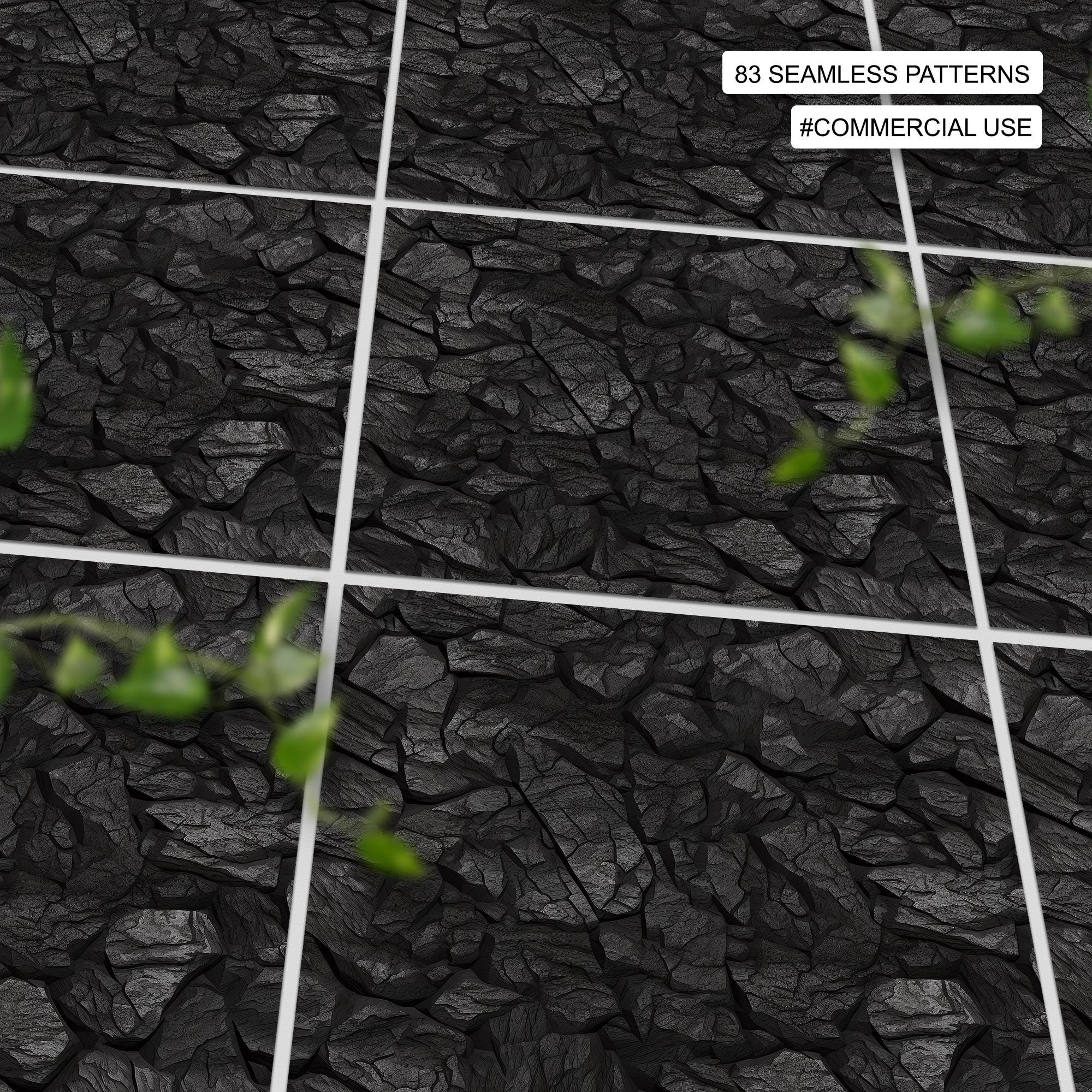 83 Charcoal Seamless Pattern | Digital Seamless Pattern Charcoal | 3d ...