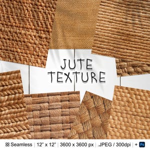 110 Jute Nahtlose Muster Hintergrund | Digitales Nahtloses Muster Juteleinen | 3D Jute Stoff Digitales Papier | Photoshop Stoffmuster
