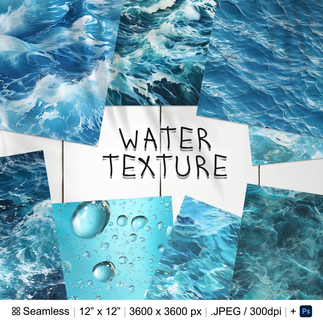 Water Pattern Header 125 Water Seamless Pattern Background | Rain Digital Seamless Pattern ...