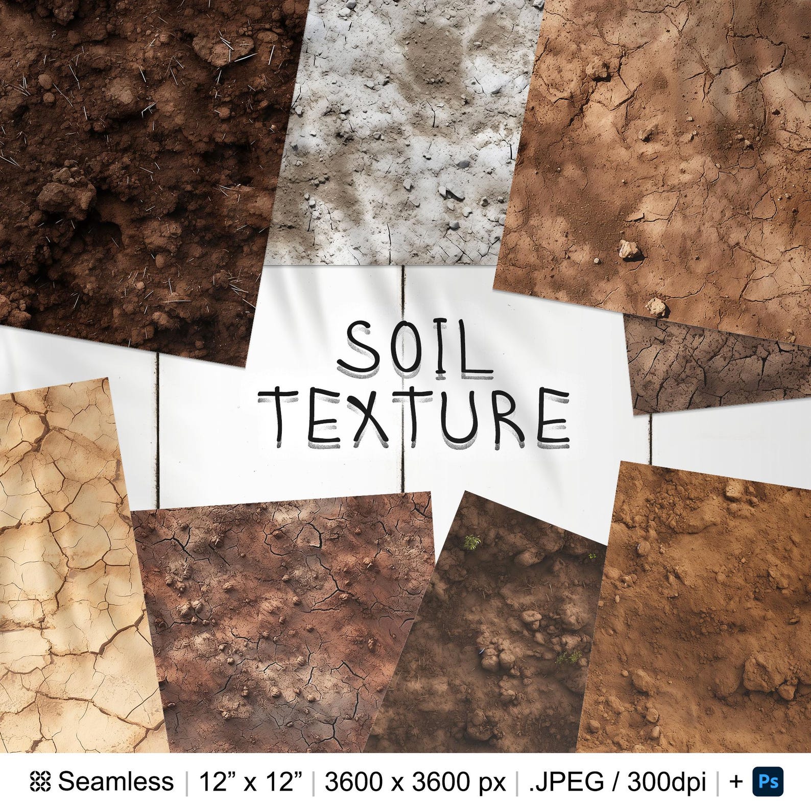 103 Soil Seamless Pattern | Digital Seamless Pattern Ground | 3d Soil ...