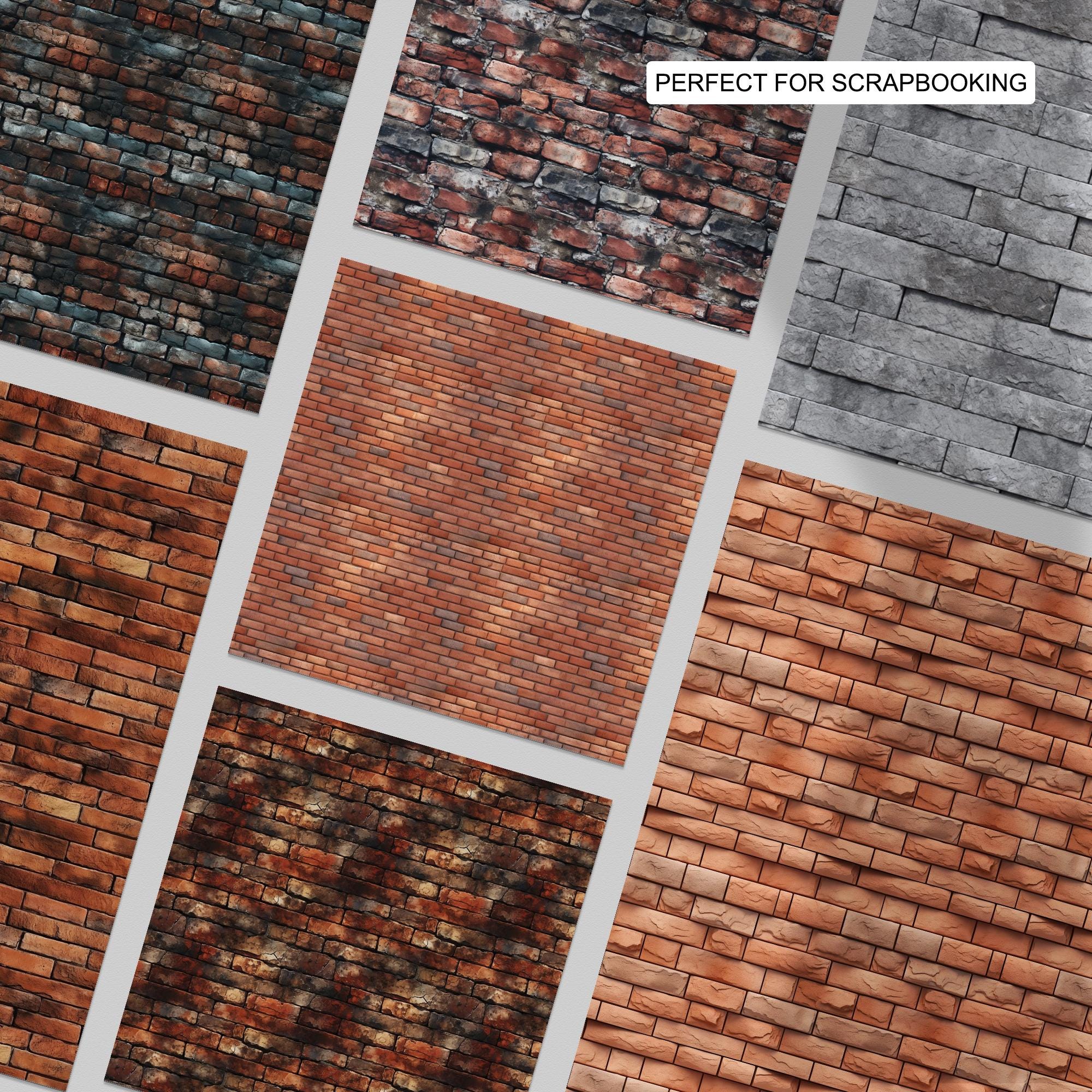 91 Brick Seamless Pattern | Digital Seamless Pattern Brick Block | 3d ...