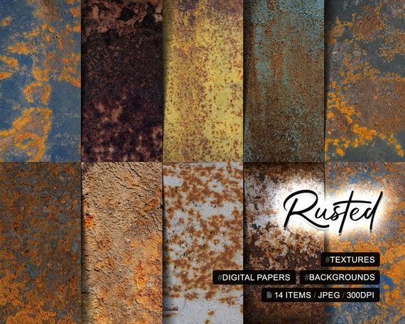 14 Originals Rusted Texture Rusted Metal Texture Rusted - Etsy