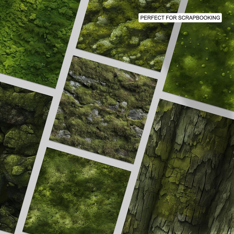 Moss Pattern Pat 95 Moss Seamless Pattern | Digital Seamless Pattern Forest Moss | 3d ...