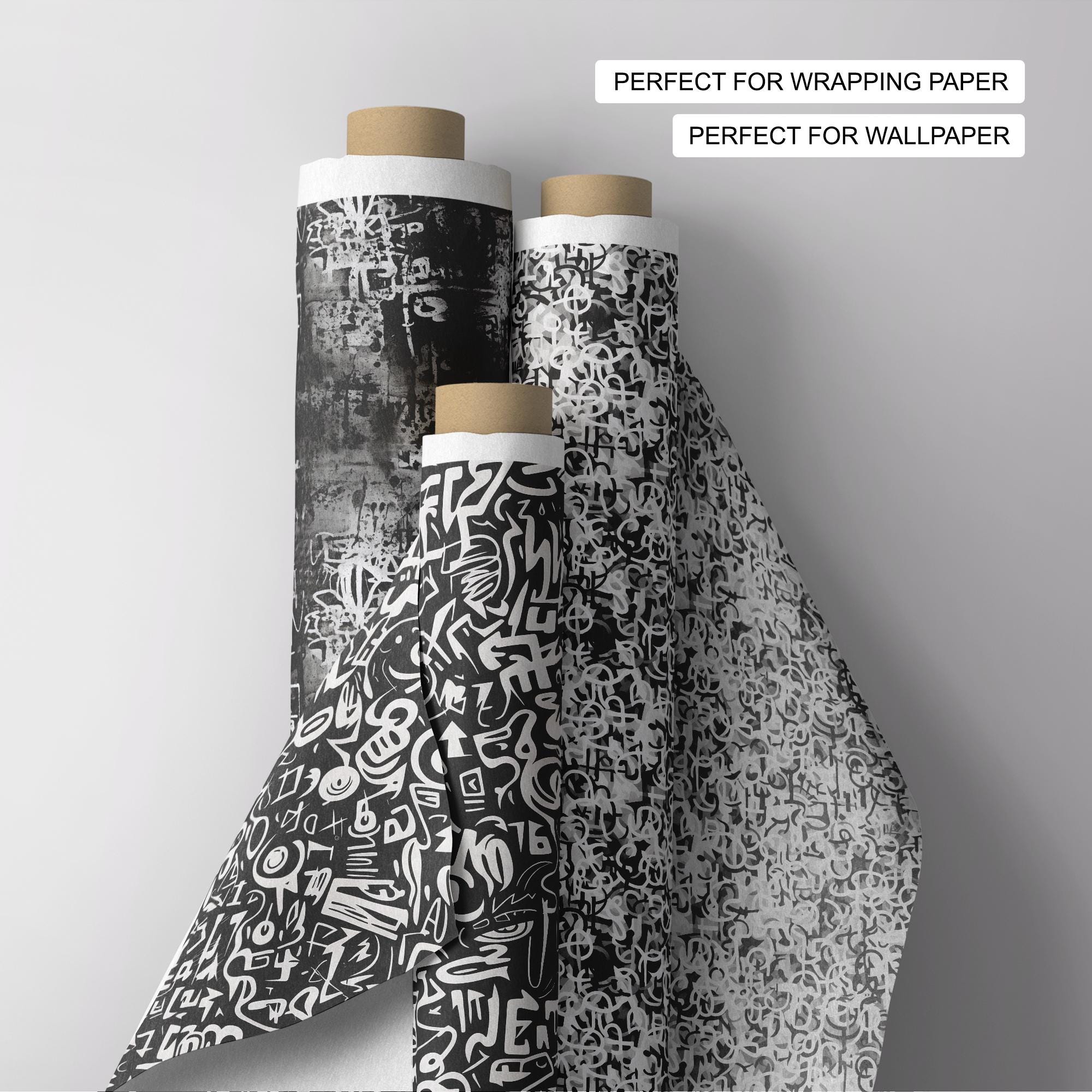 152 Calligraffiti 2 Seamless Pattern | Digital Seamless Pattern ...