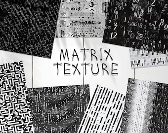 97 Matrix Seamless Pattern | Código binário de padrão digital sem emendas | Papel digital Matrix 3D | Padrões de matriz do Photoshop | Padrão binário