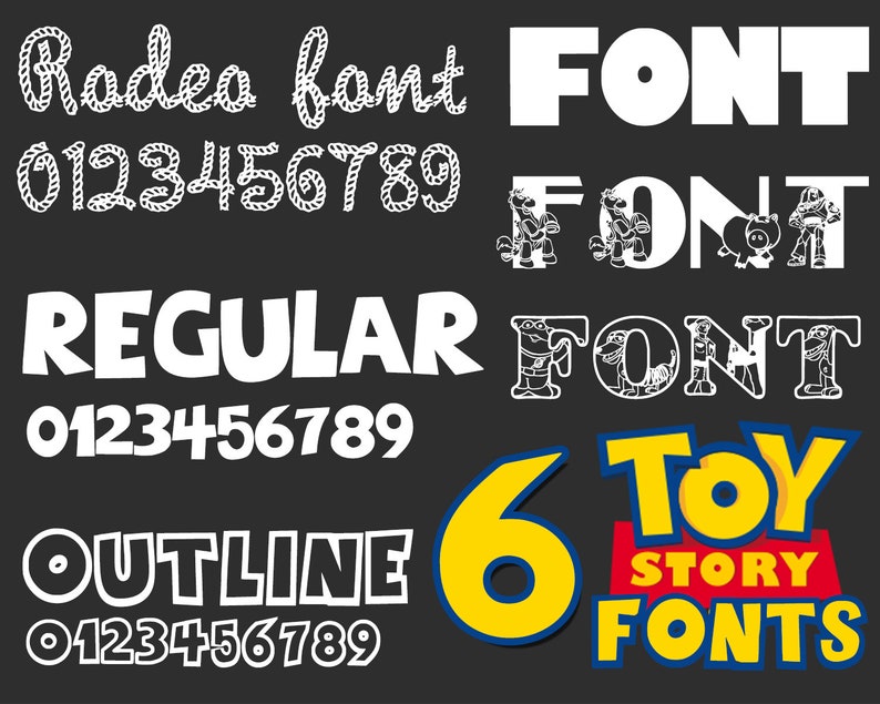 Download TOY STORY FONT svg toy story alphabet toy story numbers ...