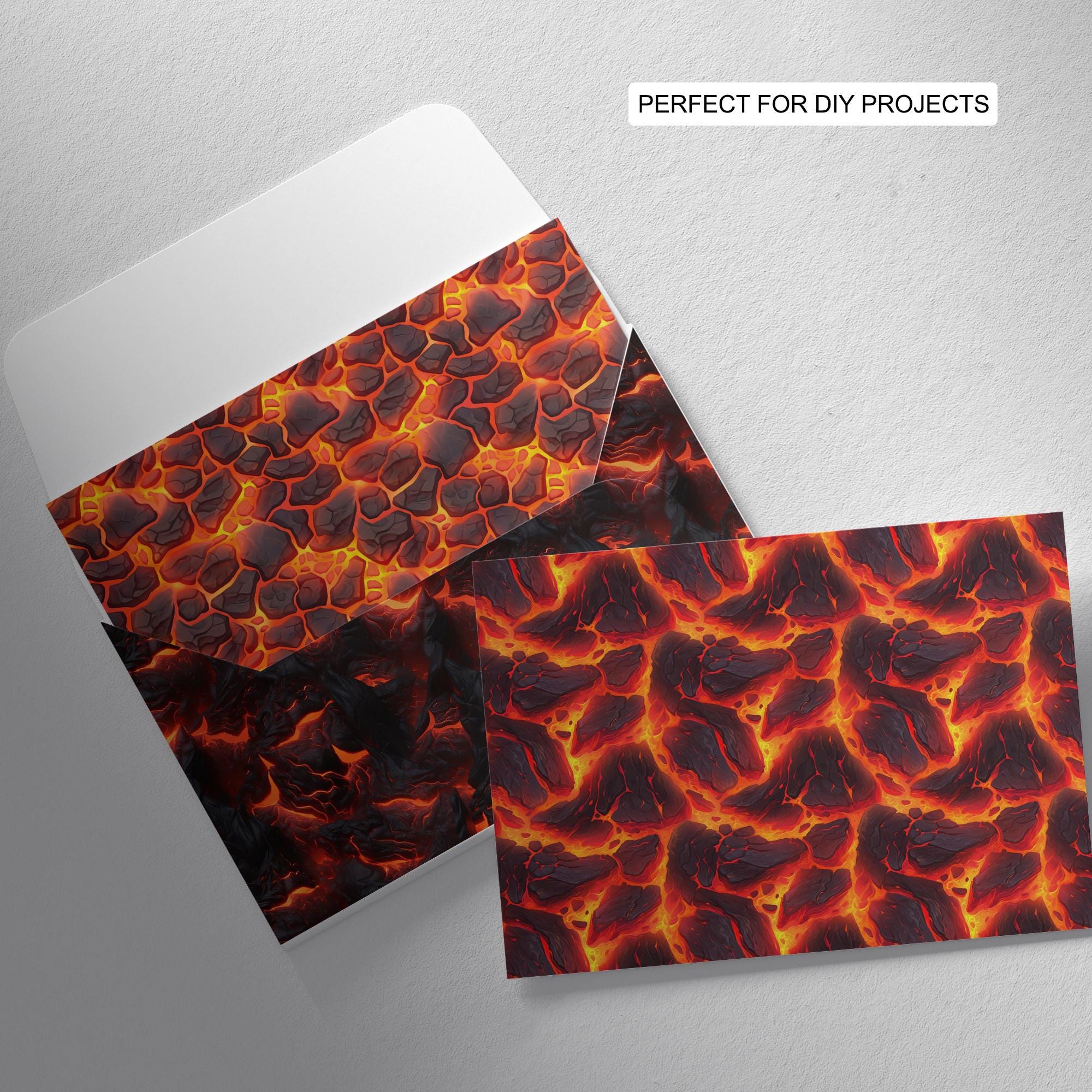 Lava Circle Pattern 182 Lava Seamless Pattern | Digital Seamless Pattern Flowing Lava | 3d ...
