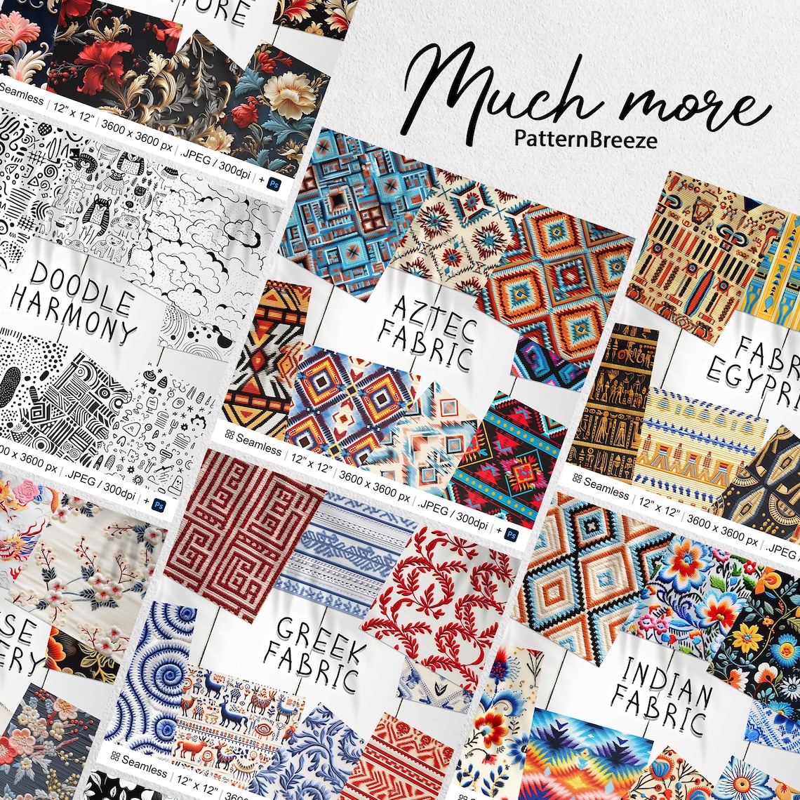 177 Traditional Greek Fabric Seamless Pattern | Digital Seamless ...