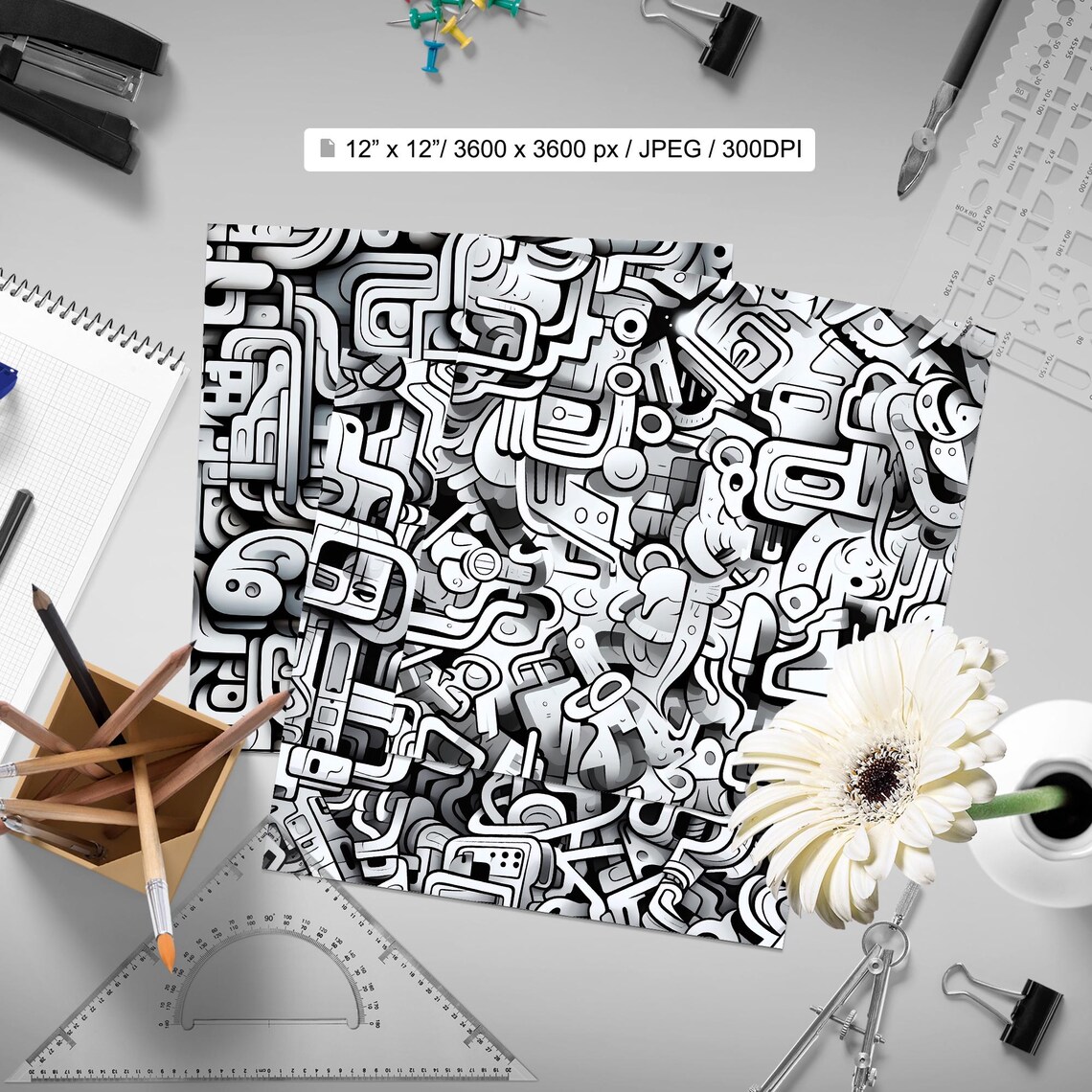 161 Graffiti Seamless Pattern Background | Street Art Digital Seamless ...