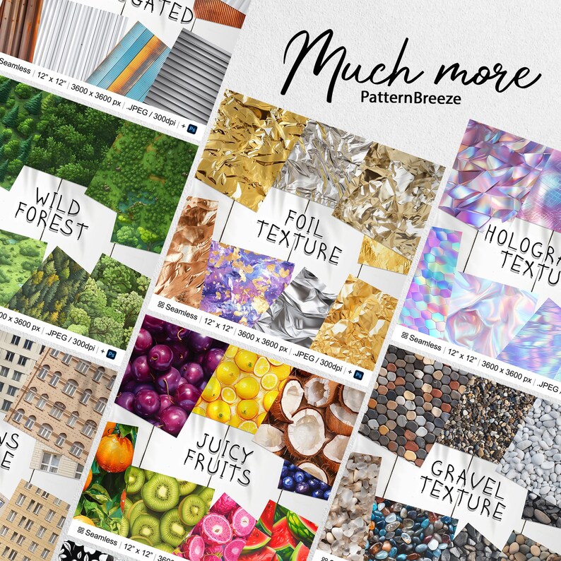 117 Forest Seamless Pattern | Digital Seamless Pattern Treetops | 3d ...