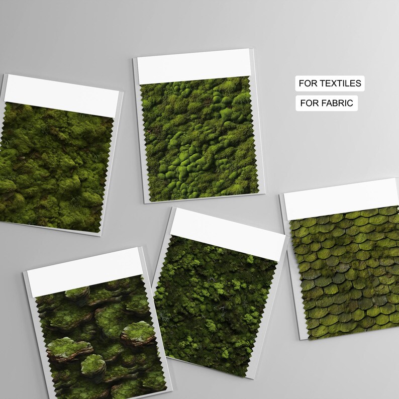 Moss Pattern Pat 95 Moss Seamless Pattern | Digital Seamless Pattern Forest Moss | 3d ...