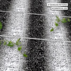 97 Matrix Seamless Pattern | Digital Seamless Pattern Binary Code | 3d ...