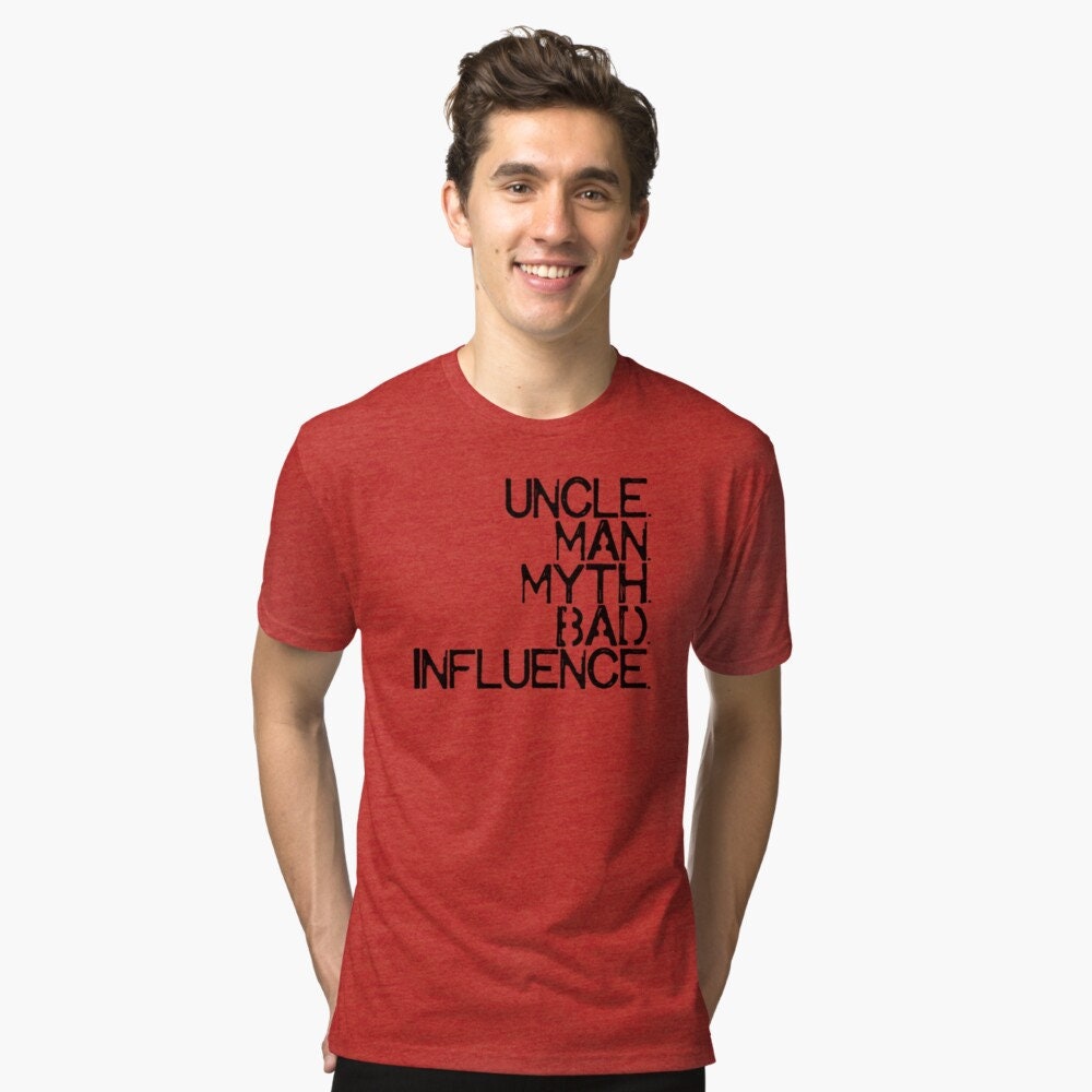 Uncle Man Myth Bad Influence Funny Shirt Vintage Uncle Shirt | Etsy