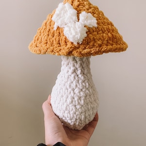 Mini Mushroom Pillow- Mustard yellow