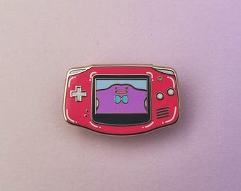 Kawaii Blob Retro Handheld Enamel Pin