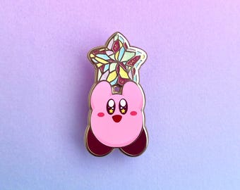 Rare Star Kirby Poyo Enamel Pin