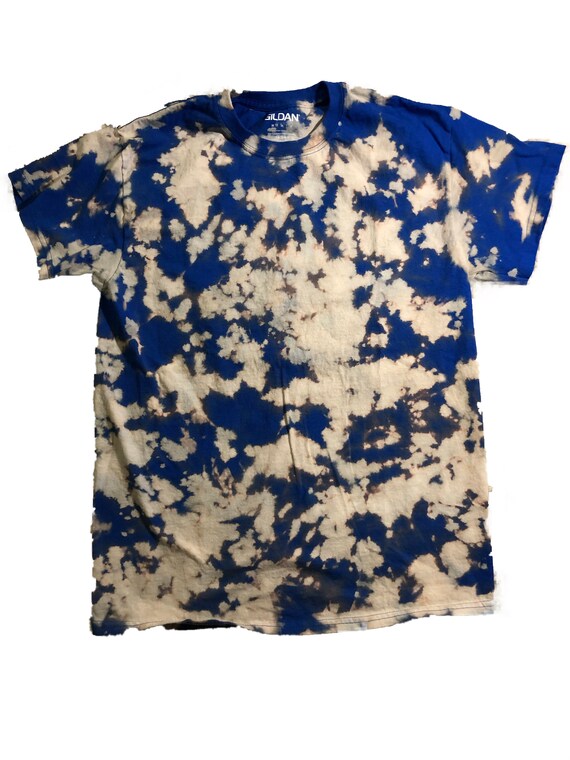 royal blue bleached shirt