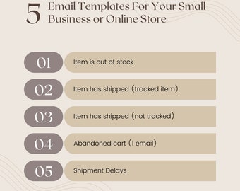 E-Commerce Email Templates - Easy Examples - Most Used Emails
