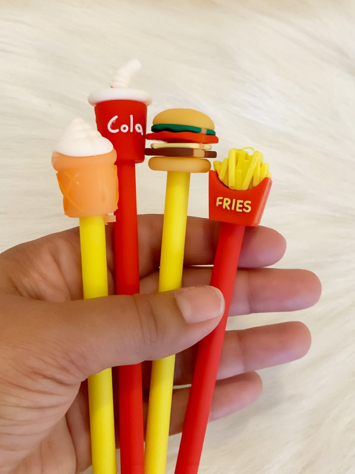 Fast food pens novelty pens cute pens French fry pen Etsy
