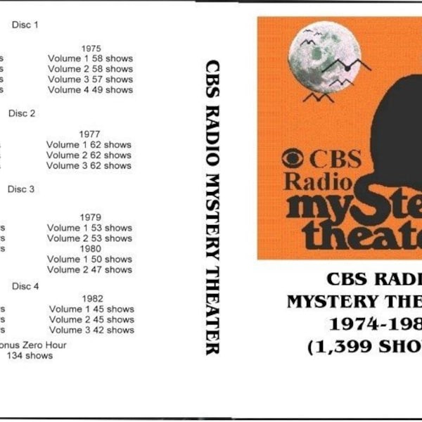 CBS Radio Mystery Theater 4 DVD Set 1,399 Episodes!