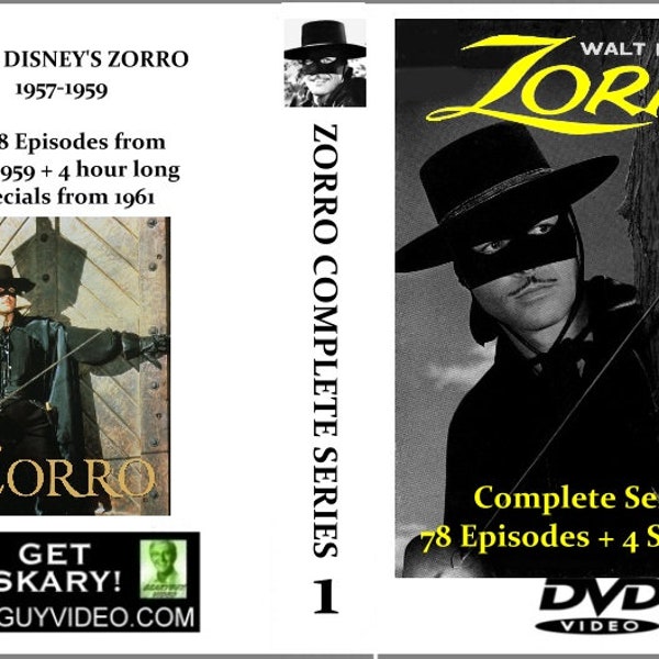 ZORRO Complete Series 1957-59 + Specials 11 DVD SeT