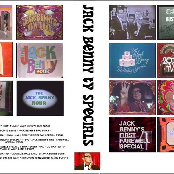 Jack Benny TV Specials 7 DVD SET 12 complete and rare tv performances 1965-1974