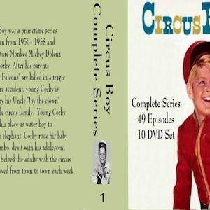 CIRCUS BOY Complete Series 1956-1958 49 Episode 10 DVD Set