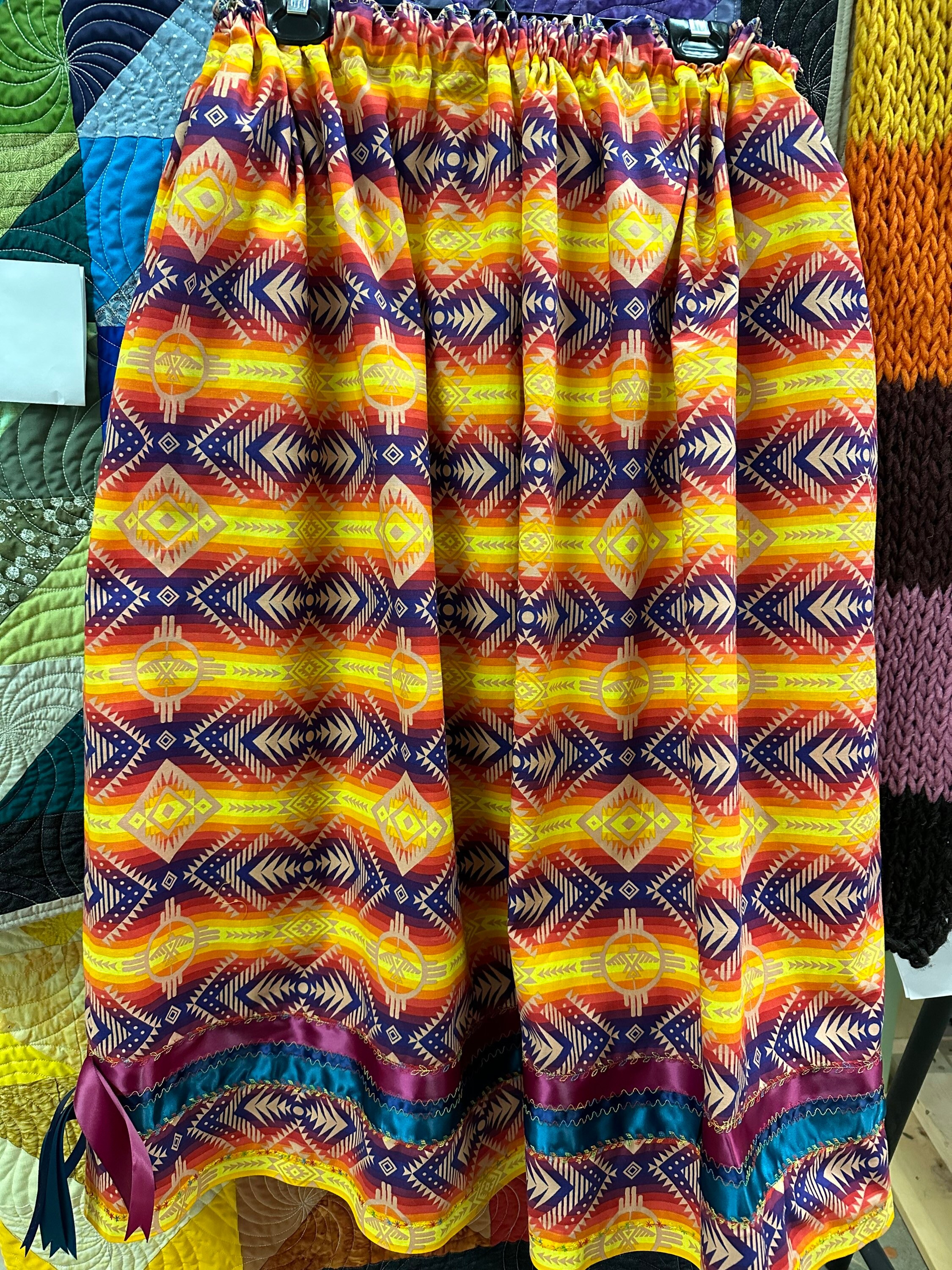 Ribbon Skirt With Pockets Etsy