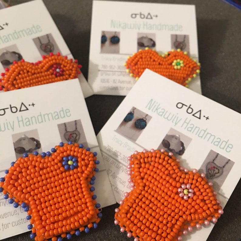 Orange Shirt Day Pins Fully Beaded Pin Etsy Canada