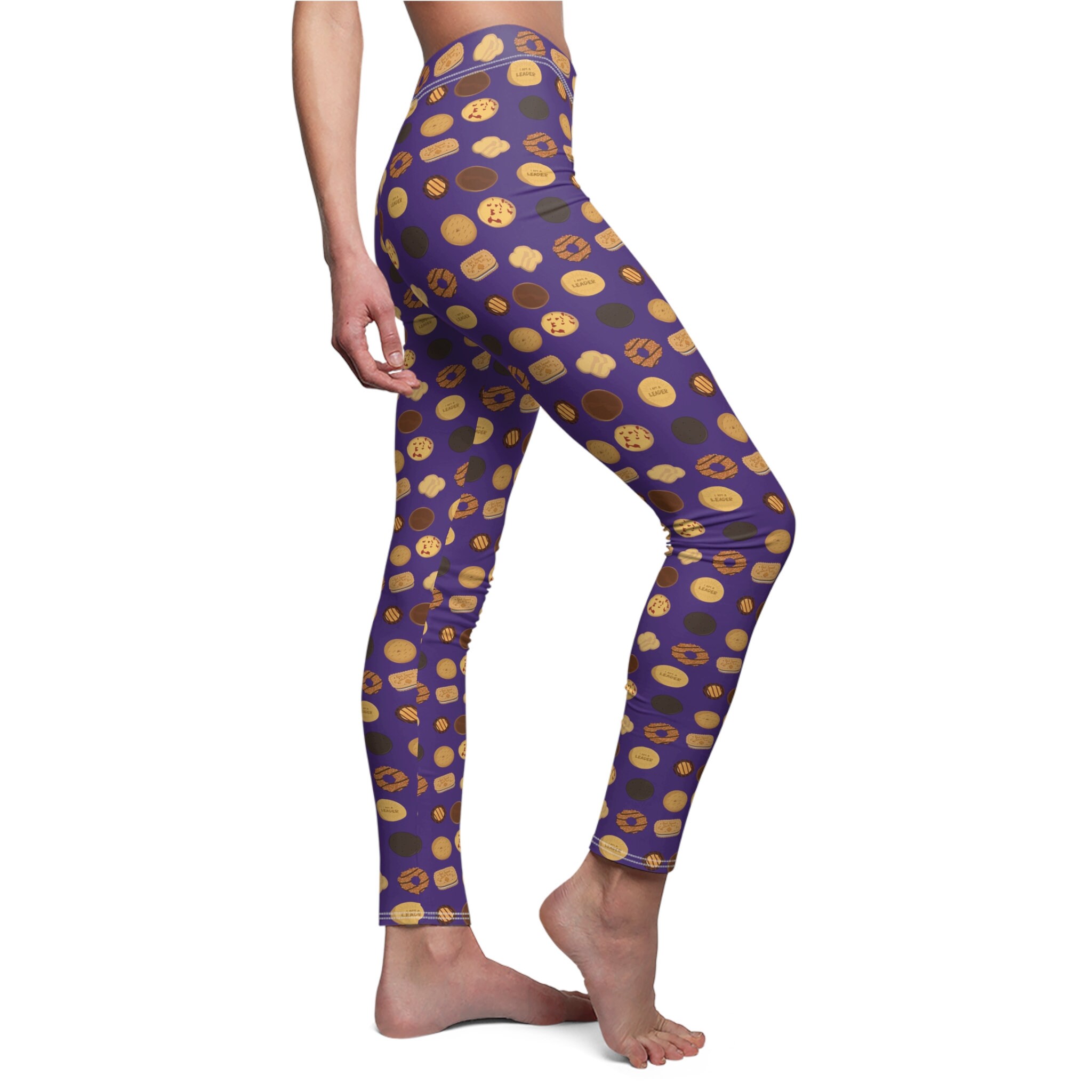 Women's Purple Girl Scout Cookie Leggings Etsy