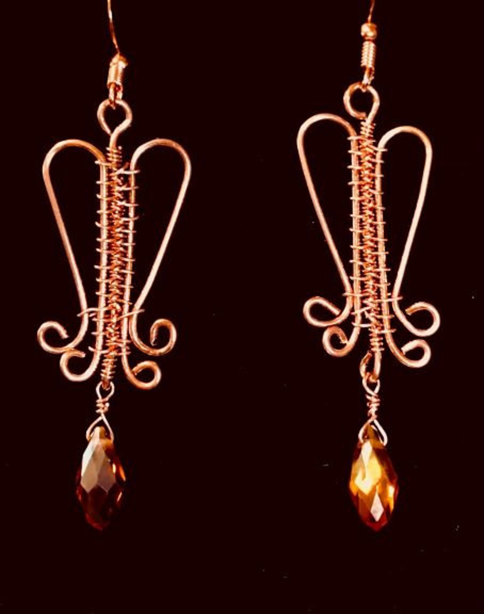 COPPER ARCHER Weave EARRINGS Etsy UK