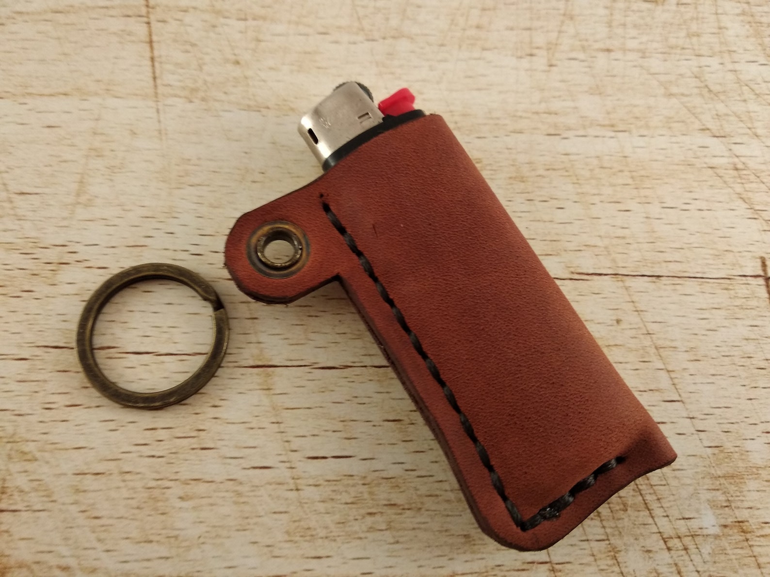 Brown Lighter Cover Lighter Holder Leather Ligther Case Etsy