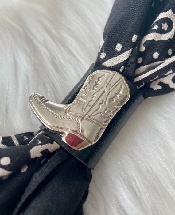 Scivolo di stoffa per stivali da cowboy neri Etsy Italia