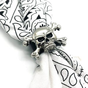 Skull and Crossbones Neckerchief Slide