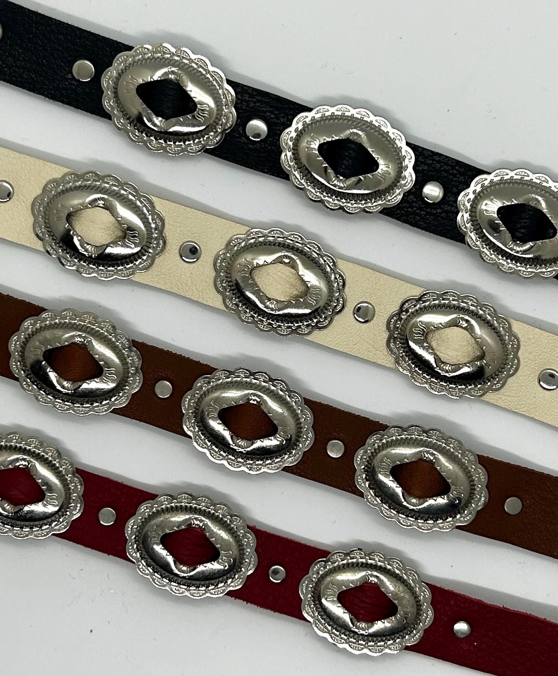 Collier Hollyhock en cuir et argent sterling en métallisé - Dehanche