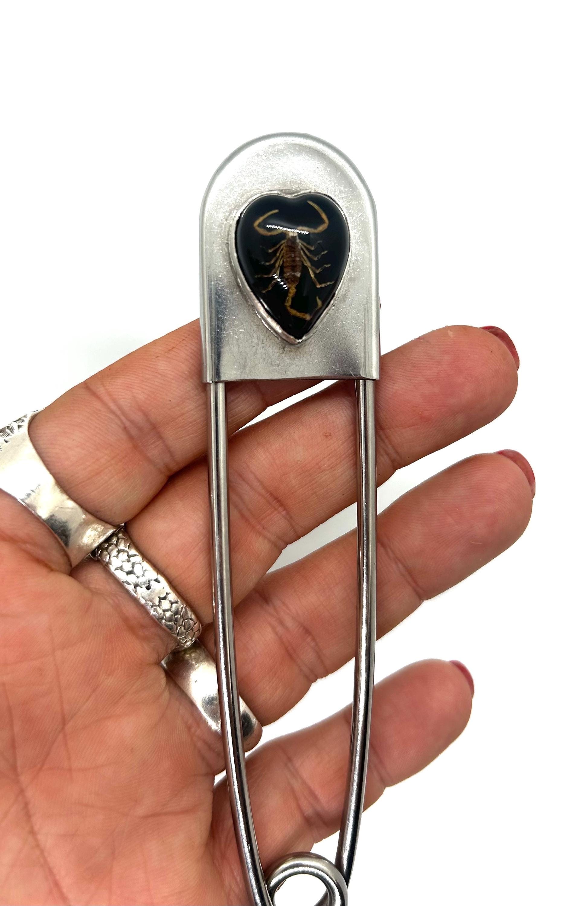 épingles Nourrice Acier Inoxydable 12 épingles à Nourrice Acier Inoxydable 63mm - Robustes Pour Kilt, Tricot, Artisanat épingle Sécurité Couture