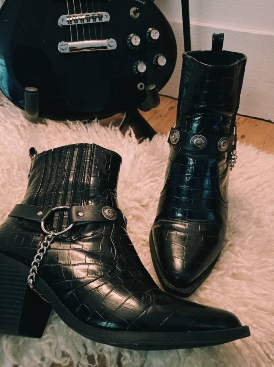 concho boot straps