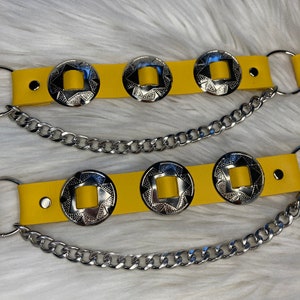 Yellow Western Boot Straps