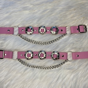 Pink Western Boot Straps