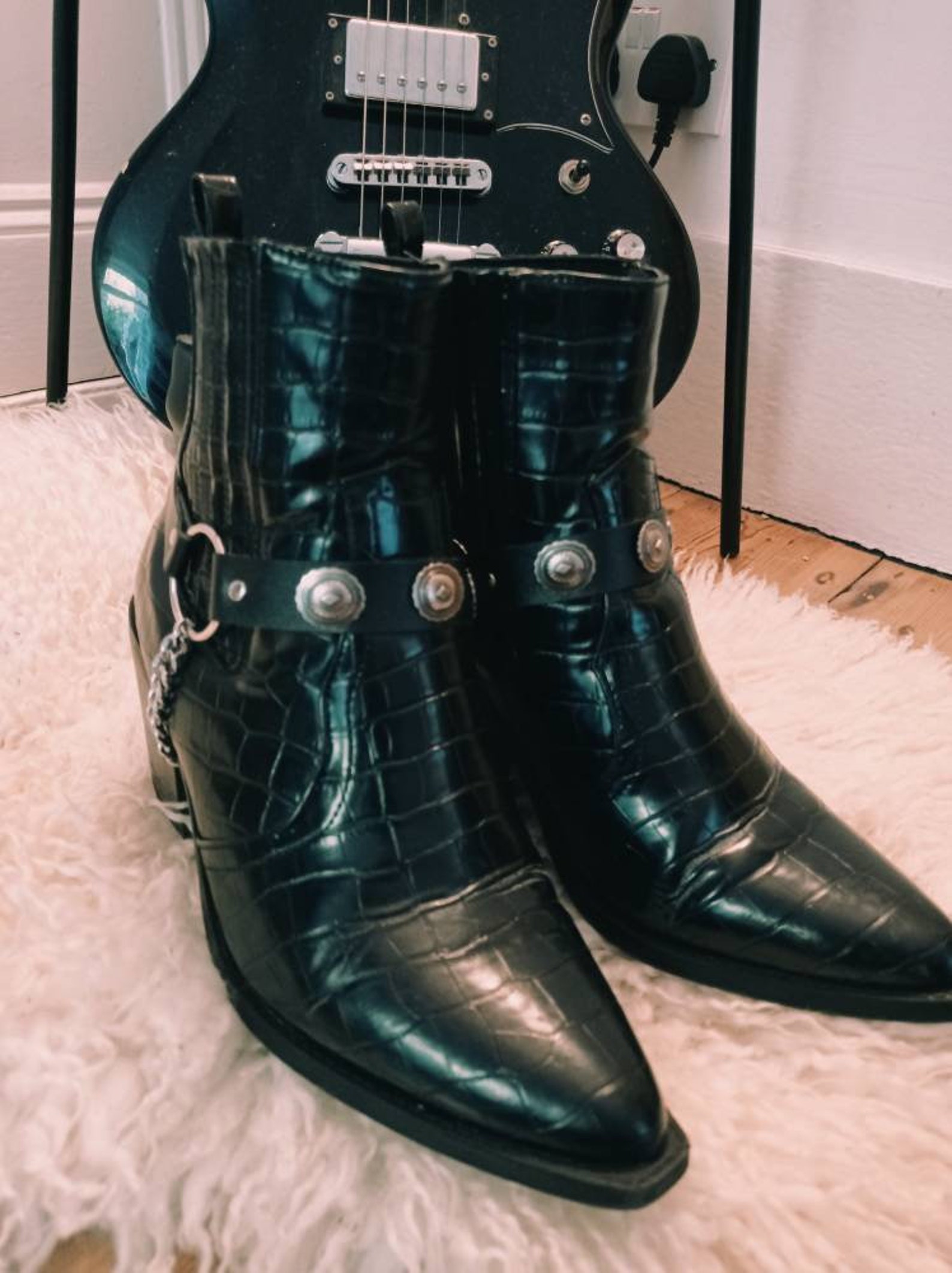 concho boot straps
