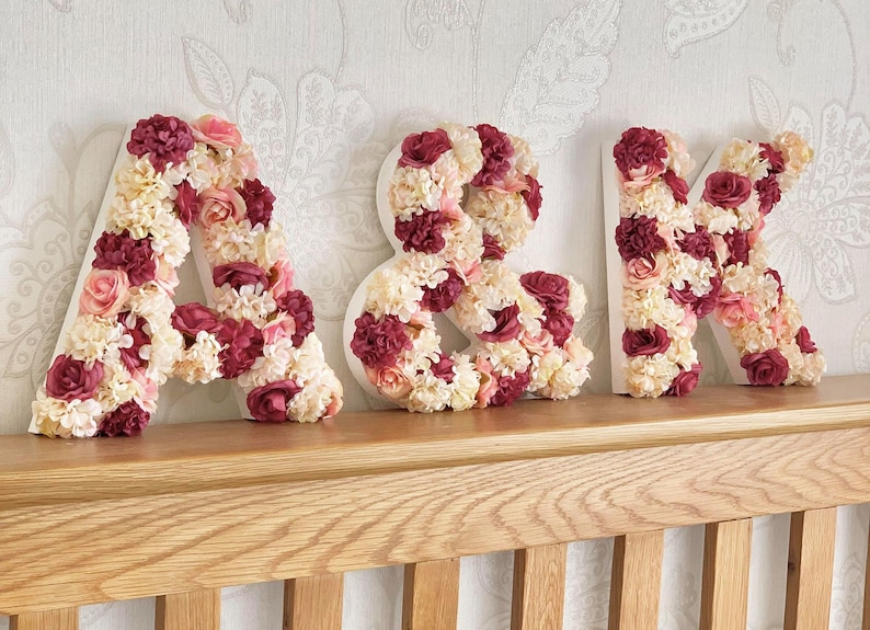 Wedding Letter Engagement Letter Wedding Decor Floral Etsy