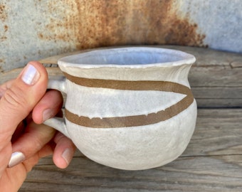 One-of-a-kind, Cute Mug, Ceramic Mug, Pottery Mug, Handcrafted Mug, Handmade Mug, Artisan Mug, Coffee Mug, Stoneware Mug, Cappuccino Mug