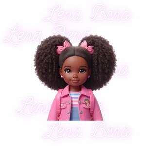 Afro puff barbie sale