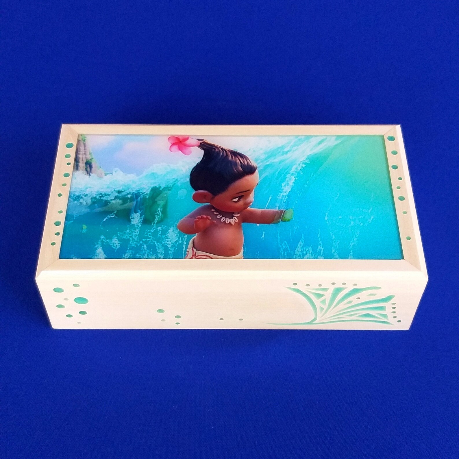 Wooden Jewelry Box MOANA. Еxclusive design money box. Etsy