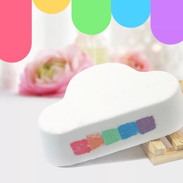 Organic Rainbow Cloud Bathbomb