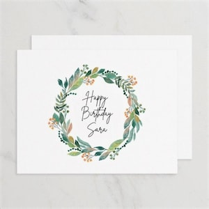 Custom Birthday Card, Personalized Birthday Card, Birthday Card, Birthday Card With Name, Folded A2 Card