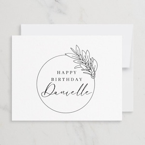Custom Birthday Card, Personalized Birthday Card, Birthday Card, Birthday Card With Name, Folded A2 Card