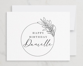 Custom Birthday Card, Personalized Birthday Card, Birthday Card, Birthday Card With Name, Folded A2 Card